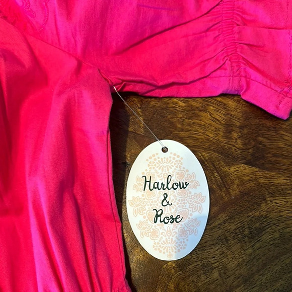 Pink Square Neck Ruffled Midi Sundress - Picture 3 of 9